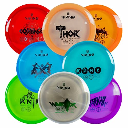 Viking Discs Storm Disc Golf Set – 8 Frisbee Scheiben für Jede Distanz, PDGA ZUGELASSEN – Putter-Driver